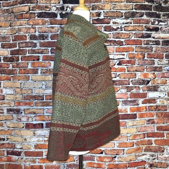 Coldwater Creek Southwest Blanket Jacket Size M - Picture 2 of 5